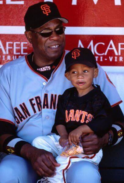 Throwback picture of Melissa Esplana husband Dusty Baker and son Darren Baker.